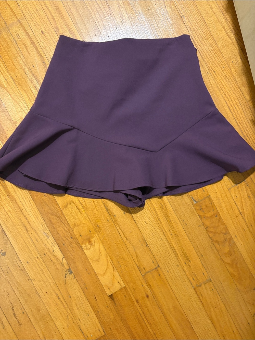 Zara Deep Purple Bow-Back Skirt